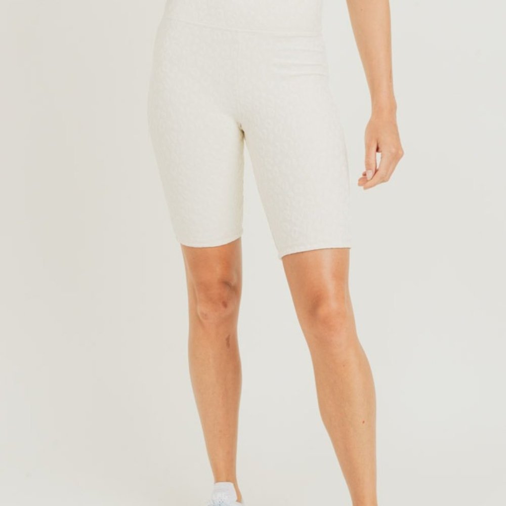 Leopard Print High Waisted Shorts